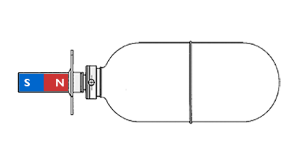 Magnetic float switch float
